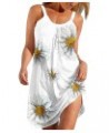 $4.27 Dresses for Women 2023 Summer Casual Cute Boho Dress Cover Up Sleeveless Sundresses Skirt Floral Midi Beach Dress White...